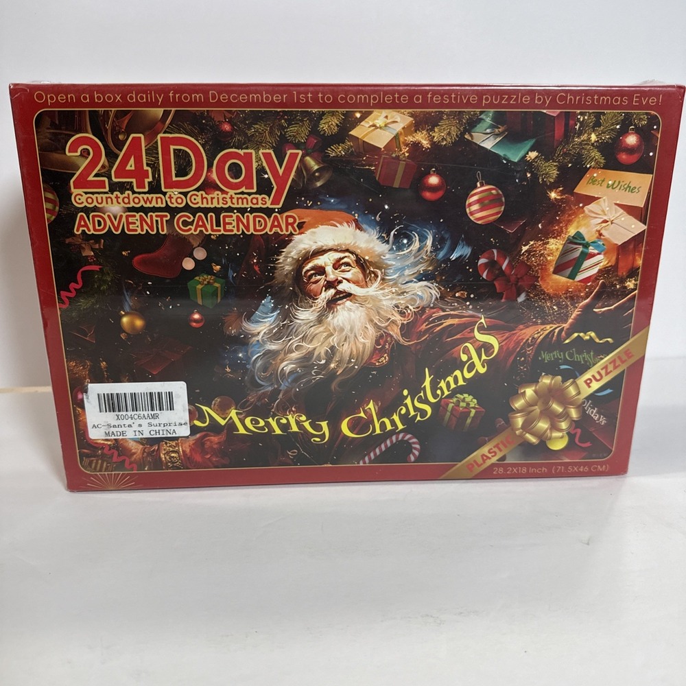 Santa Advent calendar 1600 pieces jigsaw puzzles 42 pcs per day for 24 days NEW